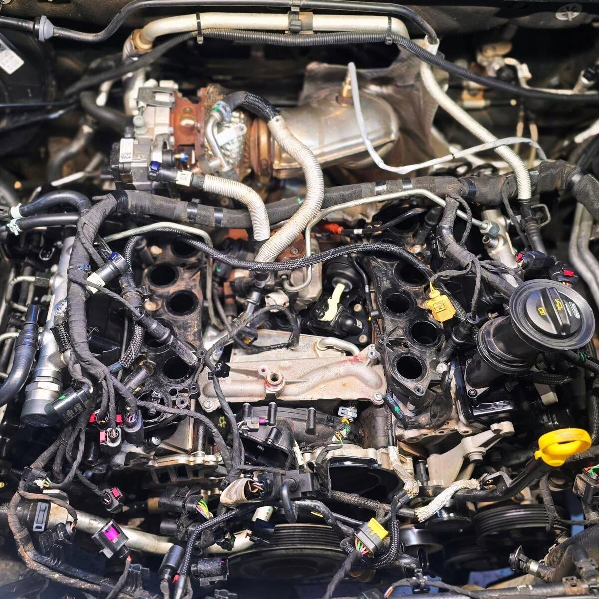 Volkswagen engine stripped down for repair at VAS Mechanical