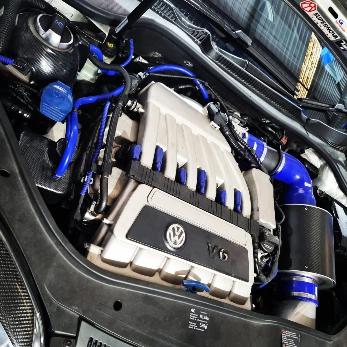 Volkswagen V6 engine bay worked on at VAS Mechanical
