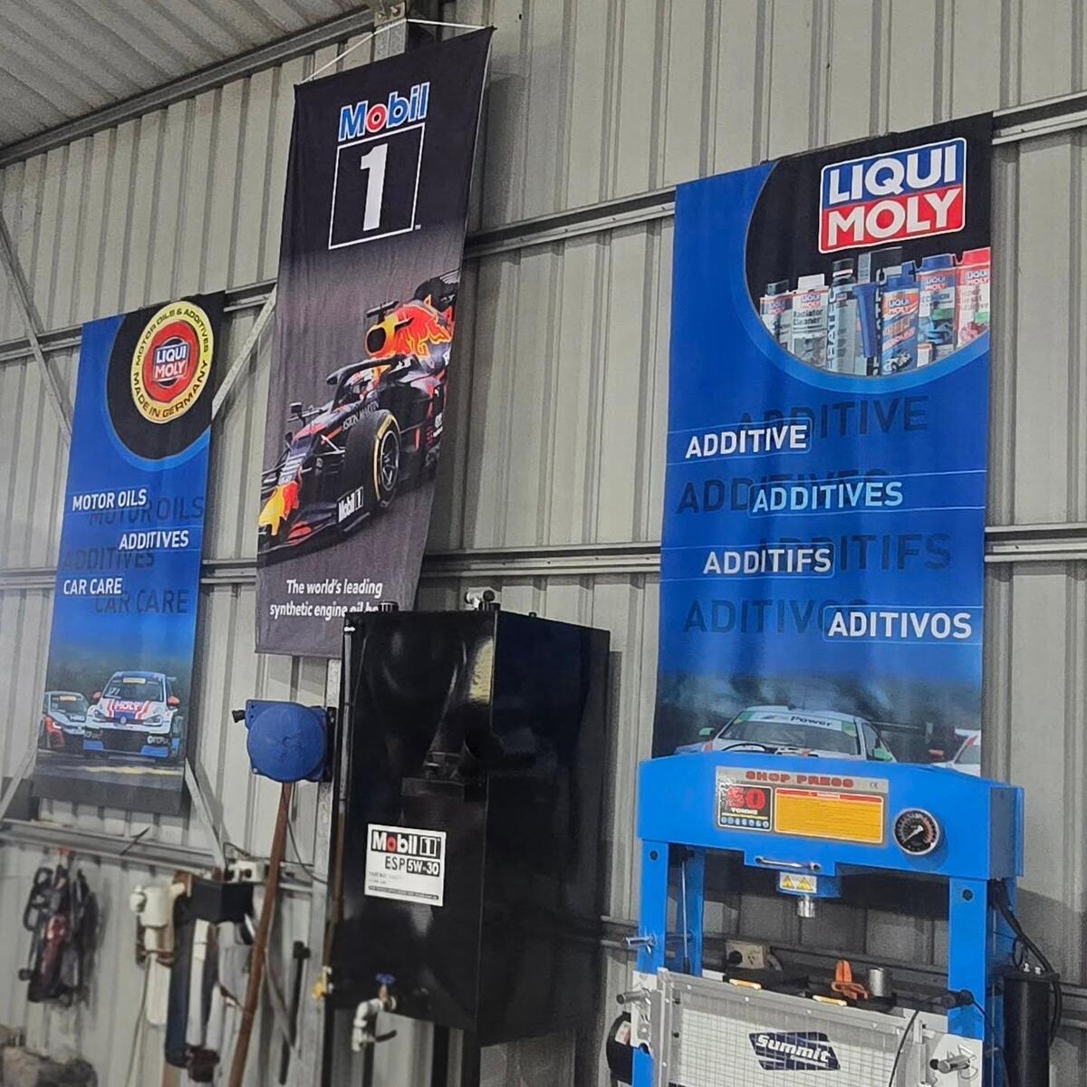 Liqui Moly and Mobil 1 lubricants used at VAS Mechanical